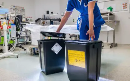 container medisch afval 100 procent gerecycleerd materiaal