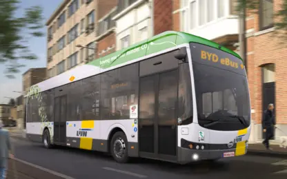 gelede e-bussen BYD