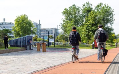 fietspad TU Delft
