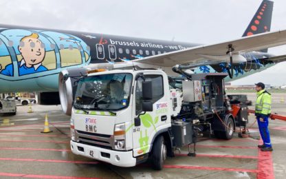 hydrant fuel dispenser Skytanking Brussels Airport