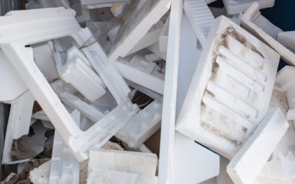 A,Pile,Of,Styrofoam,Boxes,And,Packaging,Discarded,As,Rubbish.